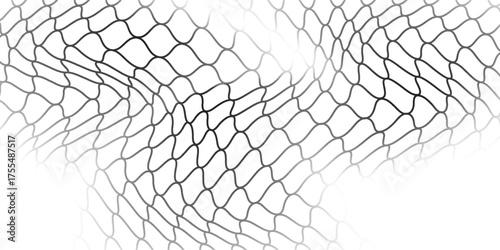 Abstract with Mesh texture for fishing nets. Seamless pattern white for wallpaper, soccer goal, template, web. Modern graphic nets. Vector illustration