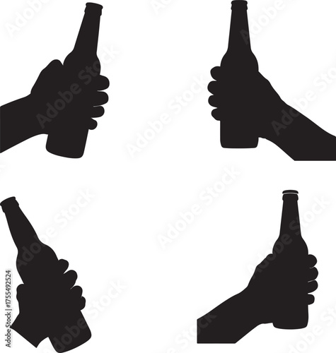 A collection of hand gesture icons and illustrations, including thumbs up, ok sign, and other positive symbols of approval and success