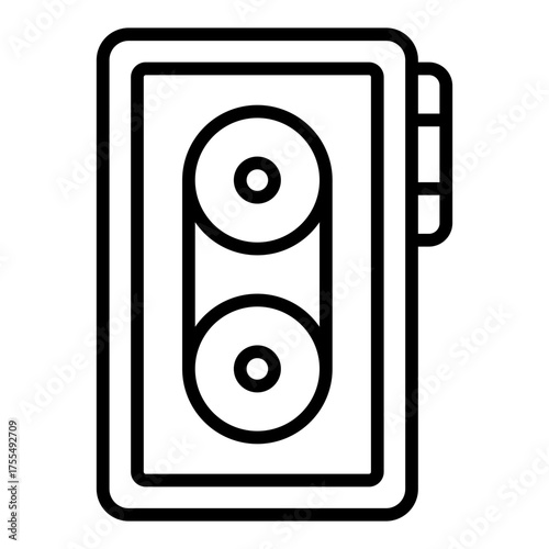 Voice recording icon. Speech capture and podcast creation concept. Audio content and vocal production illustration. Line Icon