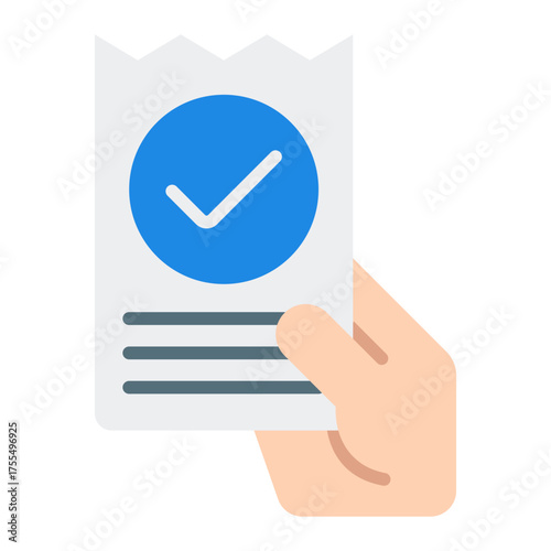 Tax refund icon. Financial return and money back concept. Payroll reimbursement and income recovery illustration. Flat Icon