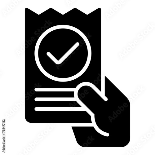 Tax refund icon. Financial return and money back concept. Payroll reimbursement and income recovery illustration. Glyph Icon