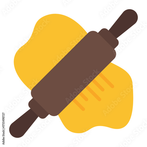 Dough icon. Baking ingredient symbol. Bread and pastry preparation collection. Flat Icon
