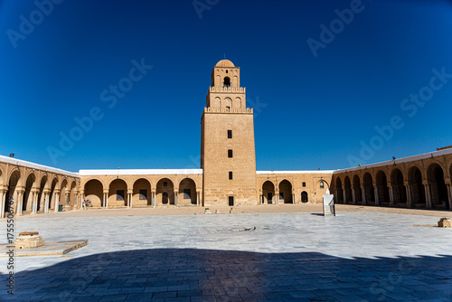 Courtyard and tower of Kairouan Grand Mosque