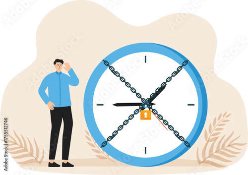 time to change or fix mistake, inevitable failure or urgency closed to deadline concept
