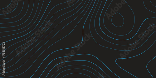Abstract dark blue background with light lines and a spiral wave pattern design