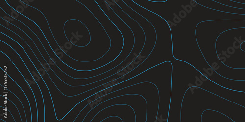 Abstract blue background with swirling lines and circles for a futuristic technology wallpaper design