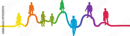journey of life diverse individuals connect, shaping a shared destiny