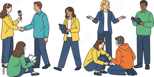 community threads diverse interactions weave a rich tapestry of life