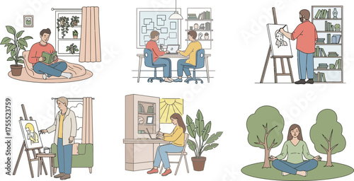 diverse personal pursuits finding joy, growth, and calm daily