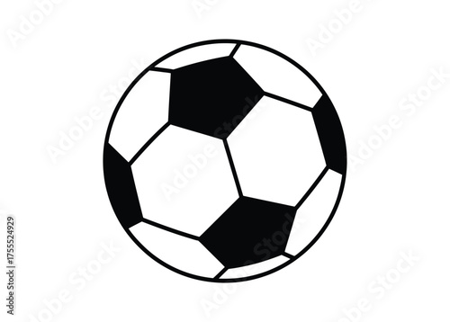 WebGet ready to score with this classic black and white soccer ball illustration perfect for sports themed designs, website graphics, school projects or adding a sporty touch to your creative projects