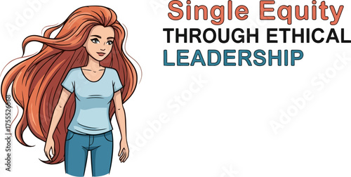 woman embodies ethical leadership, driving equity and conscious progress forward