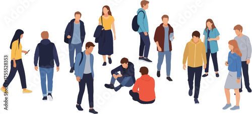 casual gatherings young people experiencing urban life and social dynamics