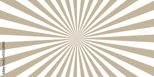Abstract brown and white retro sunburst pattern colorful design. Vintage sunrays illustration swirl line. sun beam vector banner design and comic burst gradient concept pattern.	