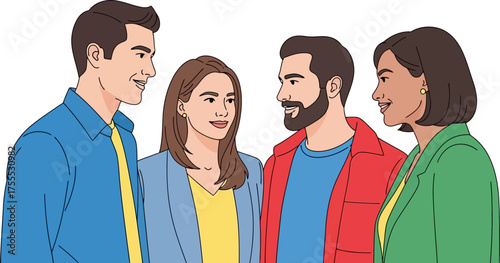 joyful people converse, building rapport, and strengthening relationships together