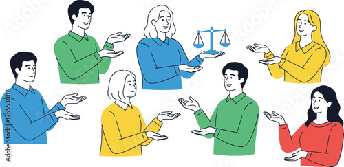 diverse voices convene, balancing equity and fairness in every conversation