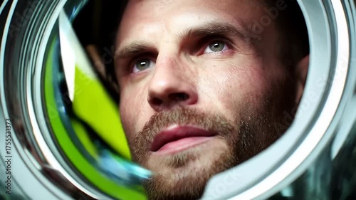 Introspective Astronaut Gazing into Space: A Journey of Reflection and Discovery