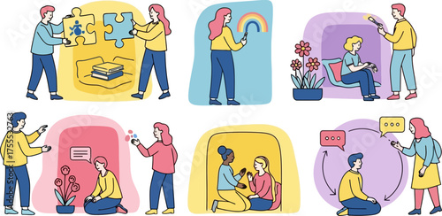 nurturing human connection empathy, collaboration, and personal growth in vibrant interactions