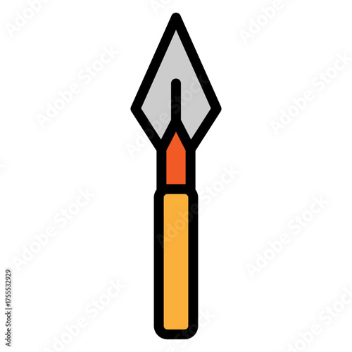 Spearhead Vector Filled Icon Design
