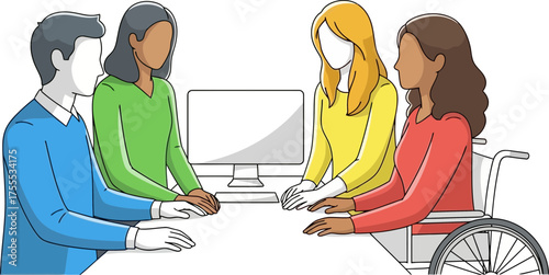 diverse perspectives converge, empowering innovation and accessible solutions at the table