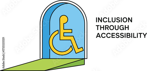 opening doors a ramp symbolizes universal access for true inclusion