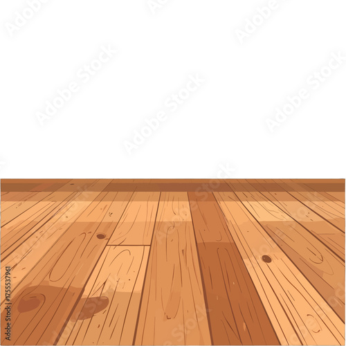 Vector Wood Flooring with Light Brown Planks and Natural Grain Texture Wide Angle View of a Hardwood Surface in Horizontal Orientation