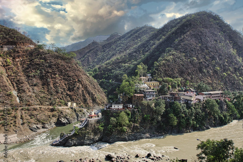 Photography Confluence of Alaknanda and Mandakani rivers at Rudraprayag