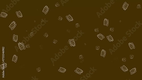 cup mug background motion animation