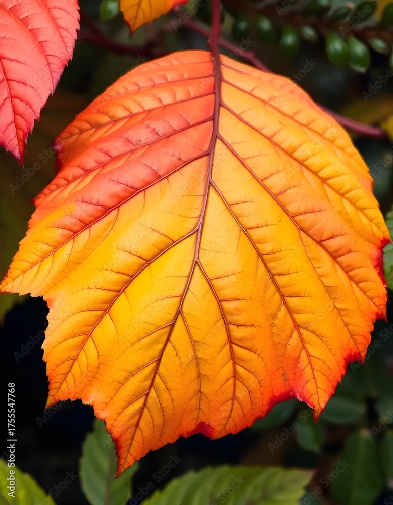 Obraz premium Autumn leaves in the garden