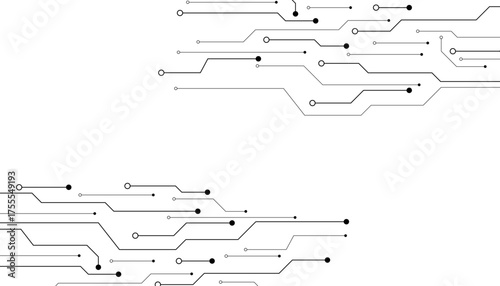 Abstract digital background with technology circuit board texture. Electronic motherboard illustration.