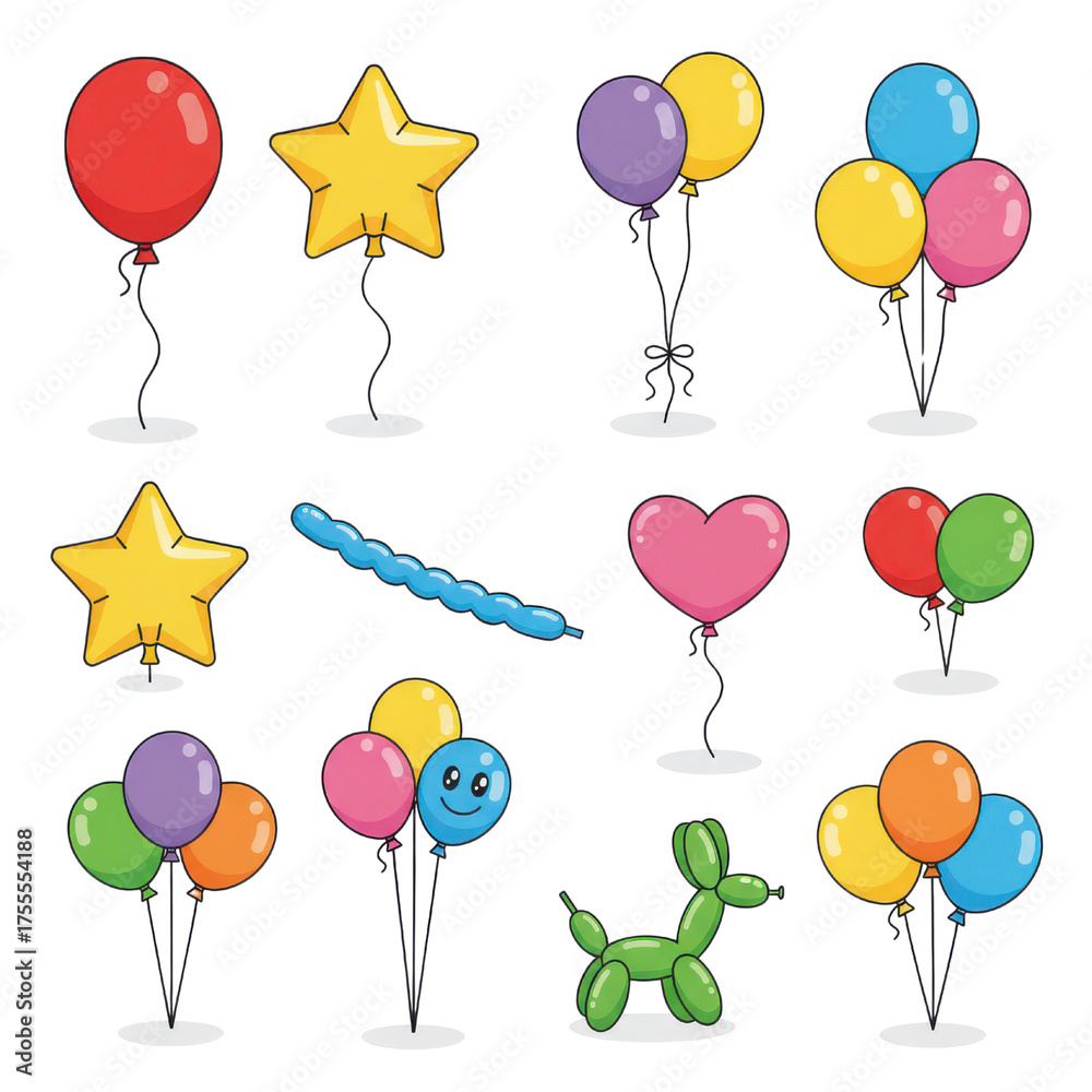custom made wallpaper toronto digitalCollection Of Colorful Balloons And Balloon Animals With Transparent Background