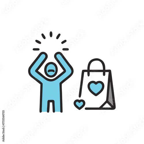 Emotional buying behavior – neuromarketing concept of pleasure and impulse shopping
