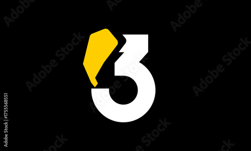 Excavation Logo Number Yellow Modern Simple Creative