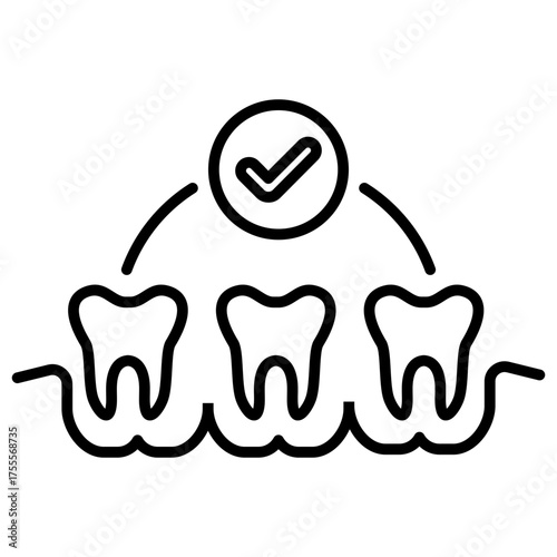 Teeth Outline Icon