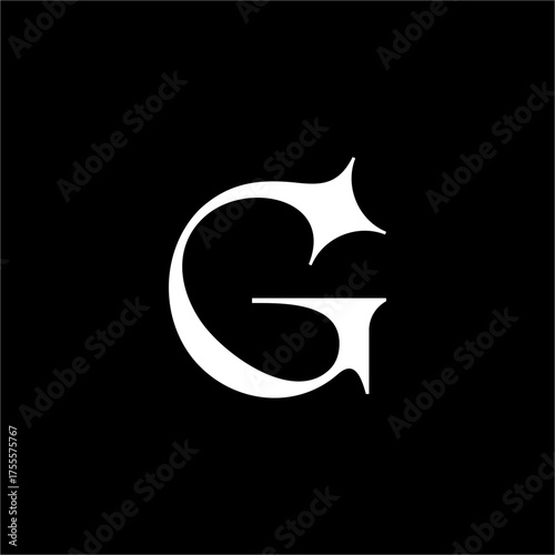 A professional, modern logo featuring the letter 'G' with an elegant spark. This sophisticated design conveys glamour, excellence, and a premium, futuristic brand identity.