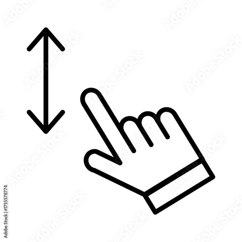 scroll up and down icon