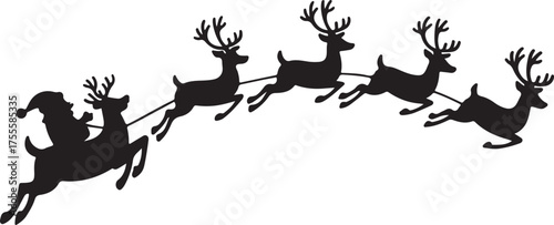 Santa claus silhouette