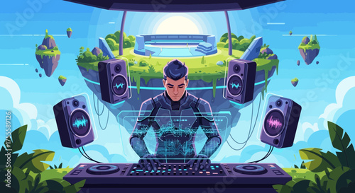 Harmonic fusion a dj's metaverse domain crafting melodies in a digital soundscape