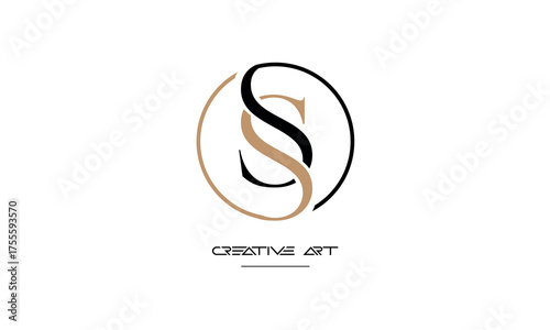 SS, S abstract letters logo monogram