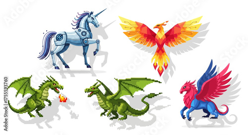 Mythical Creatures A Collection of Fantasy Beasts in Digital Illustration