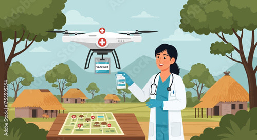 Drone delivery of vaccines to remote villages: A modern medical solution