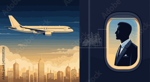 Air Travel Dream: A Business Professional's Reflection on Ambition and Global Connection