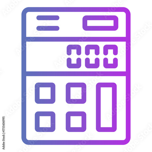 calculator Gradient icon