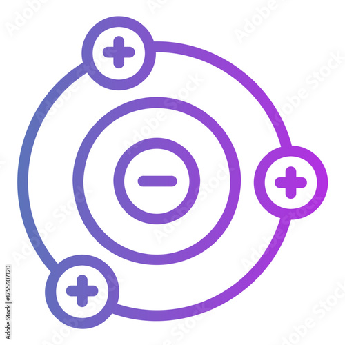 negatif ion Gradient icon