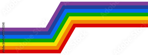 Stripped rainbow illustration. LGBTQ pride	