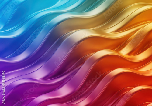 Wallpaper Mural Vibrant rainbow waves of light abstract background Torontodigital.ca