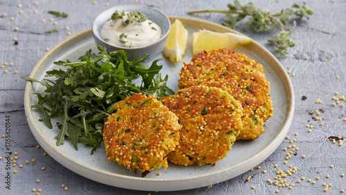 Millet Patties with Zucchini