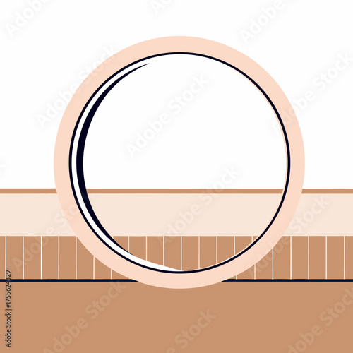 Clean Geometry Circle Diagram Vector

