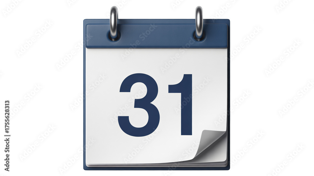 Mark your calendar with this modern 31st day page for important reminders Mark your calendar with this modern 31st day page for important reminders