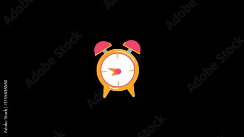 Animated Time Is Money Icon - Clock Dollar Financial Concept Loop