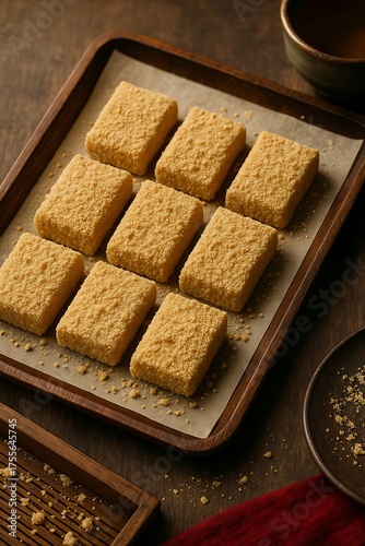 injeolmi korean soybean powder rice cake traditional dessert